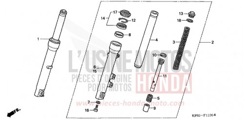 FRONT FORK SH1503 de 2003